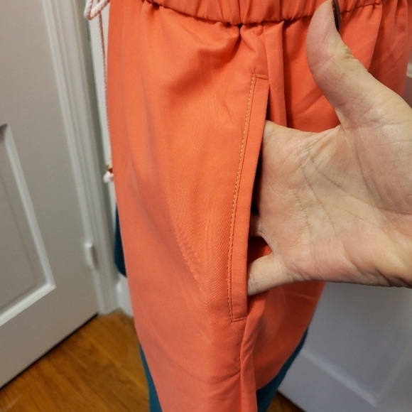 Meg Campbell Golf wear Orange & Teal Women's Skirt Size Medium - Picture 4 of 9